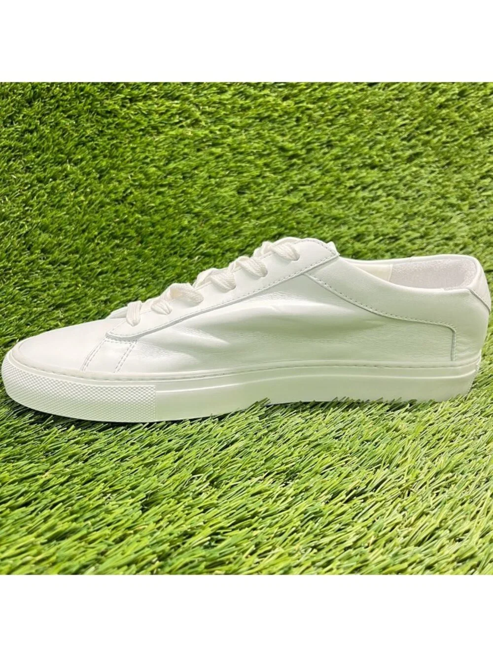 Koio Capri Low Triple White Mens Size 7 Athletic Leather Luxury Shoes Sneakers